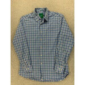 Southern Tide Club Plaid‎ Long Sleeve Button Down Shirt (Men's Large) Blue
